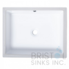B610 VITREOUS CHINA RECTANGULAR UNDERMOUNT VANITY SINK
